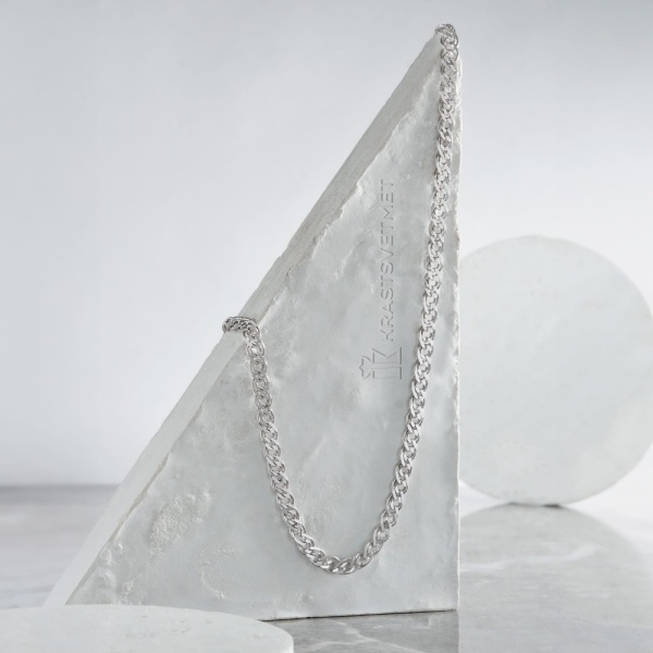 Цепь из серебра 925, плетение «Нонна»